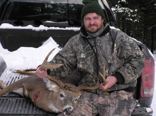harvested six point buck